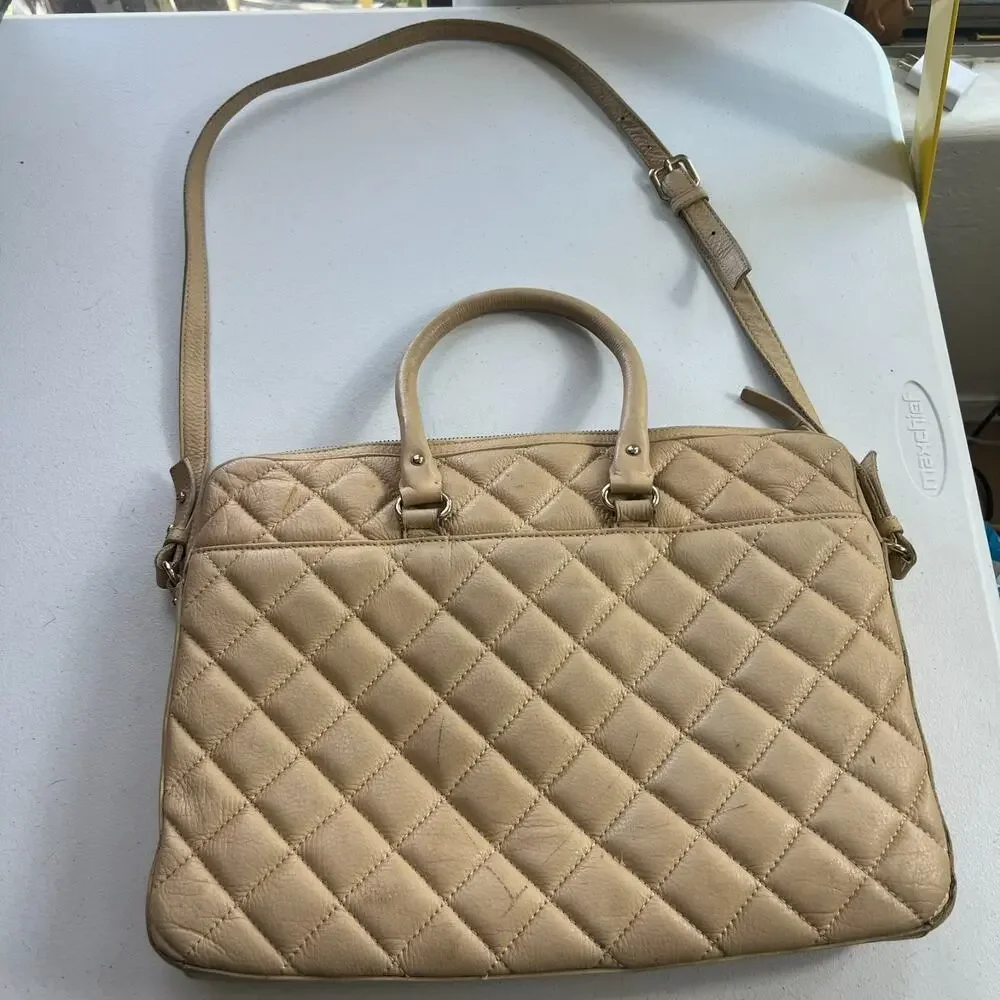 Kate Spade New York Bag Gold Coast Janine Laptop Carrier In Beige